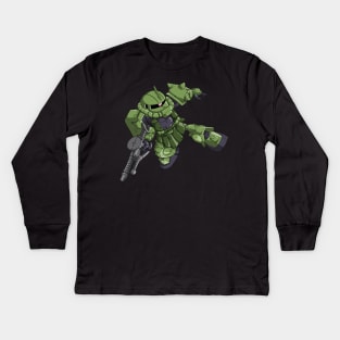 Zaku Green Kids Long Sleeve T-Shirt